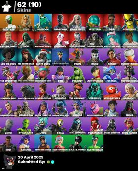 RENEGADE RAIDER📌CATWOMAN COMIC BOOK✅RED ROOTS BILLIE📌CAPER KYRAN ARYK ARTEMIS✅POLUS DAIGO APHRODITE📌BACKLASH💜62 SKINS💜PSN XBOX NINTENDO PC💜EMAIL💜300-vBUCKS