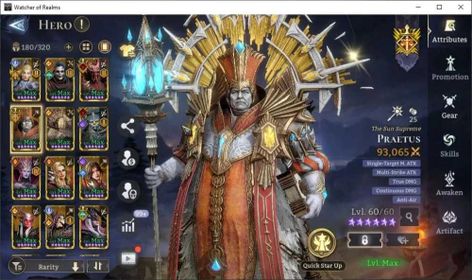 GlobaL 60x|Lv 90|6,5M PWR|6 Lord[Prateus,ValderonA2,Aracha,Venom,etc]|36 Legend(Valkyra,Khamet,Satram,Anora+Skin,Etc)|SS|WOR1326