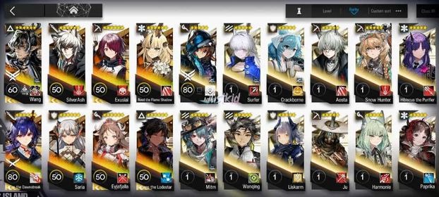 ARKNIGHTS GLOBAL STARTERMID 8*6 , LIMITED WANG,THORN ALTER,REED ALTER,EYJA,SILVERASH,SARIA,EXUSIAI