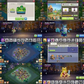 GEMS-21016~TH17 MAX~MAX EQUIPMENTS~NOTHING LEFT~EMAIL CHANGE~5 HEROES MAX~NC FREE~325 WALLS MAX~MAX BH10