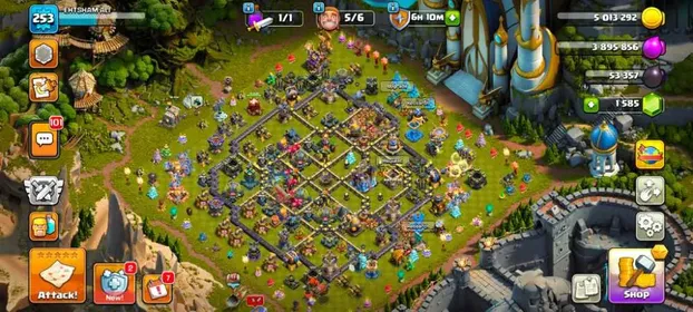 Rare Cosmic set💥Th 18 near max💥Hero 99 95 65 50💥8 epic close max💥50% off shop✅4x paid scenery💥Legendary clash dragon scenery💥good Defence💥buyer mail