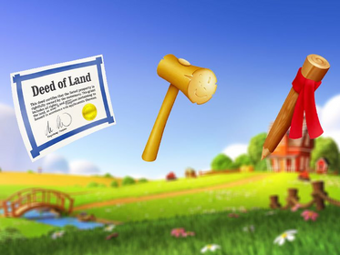 Land Expansion Items [30 Land Deed/ 30 Mallet/ 29 Marker Stake] 89 Items/Days | Fast Delivery