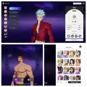 Asia LV2| Ban, Escanor P1, Meliodas, King P1, Drake P1, Guila | 1 Selector | Starter Account | Tutorial Only |tira