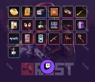 🧨 Twitch Drops 🌐 Global Warfare 4 💜 Rust [Total 19 Items]