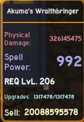 Dungeon Quest - Akuma Wraithbringer 326.14