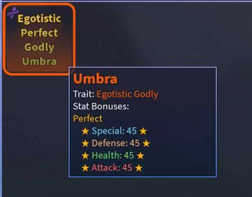 A Universal Time (AUT) | Perfect Egotistic Godly Umbra | 45/45/45/45