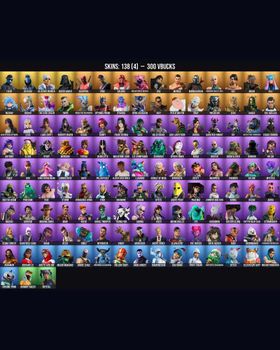 138 Skins Itachi Uchiha ⭐️ Lara Croft ⭐️ Deadpool ⭐️ Ghoul Trooper ⭐️ Hades ⭐️ Stray ⭐️ Kor ⭐️ Mecha Cuddle Master ⭐️ Helsie ⭐️ Korra ⭐️ Cerberus ⭐️ Rebirth Raven ⭐️ Purradise Meowscles ⭐️ The Ageless ⭐️ Jennifer Walters ⭐️ Slayer Juice W m9688947080