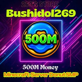500M Money DonutSMP Server | Minecraft | Fast Delivery