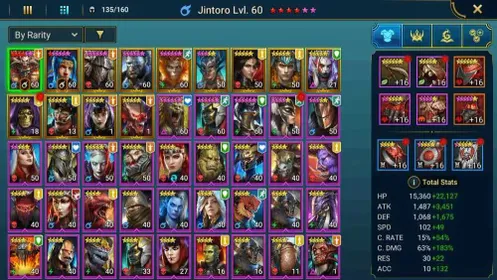 Power 1M | Level 56 | 13 Legendary | 43 Epic | 16.5K Energy | Ma'Shalled | Ninja | Sun Wukong | RSLA120