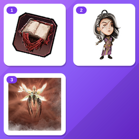 Dead by Daylight Twitch Drops (3 Items) — The Grimoire Badge + Aurora Figurine Charm +1 more