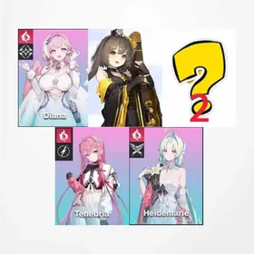 Asia |Heidemarie+Tenebria+Veronica+Diana+2 random five-star characters|Character-Self-selected items+Partners-Self-selected items|The novice pool is not used