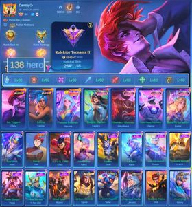 HERO 138 SKIN 284 | EMBLEM ALL MAX| KOF CHOU | ZENITH VEXANA | LUCKBOX 4 | STUN CHOU| EPIC GUSION | HERO GOOD| SKIN GOOD| INSTANT DELIVERY