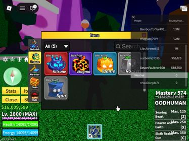 ID 519:Level 2800+God+ Kitsune Inven|Unverified Account|Auto Delivery|Blox Fruits