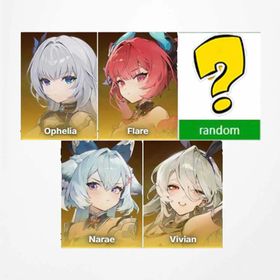Global|Vivian+Narae+Flare+Ophelia+Random 5-star character|Only completed the tutorialg