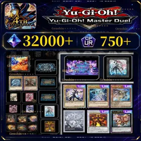 Yu-Gi-Oh! Master Duel][Fast Delivery]32000-35000 diamonds + [750UR dust + 1000SR]|random 3-5 Royal Finish UR Card+Purchased the 3000 Gems Evil★Twin / Live☆Twin Set+Purchased the 2000 Gems 2025 New Year Bundle+Purchased the 3600 Gems Sky Striker Set.+Purchased the 2000 Gems 2025 WCS Set Included+Purchased the 3000 Gems Mikanko Lucky Card Set+ Summon Ticket above 200+Random 10 URs|[Send Konami account ]Unlinked Steam|Ranked played|Android/IOS/PC/Universal