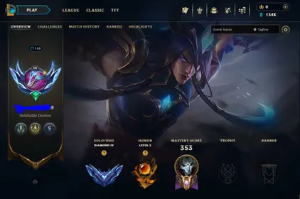 🟨SEA SG - All Champs - No BAN RISK - 86 Skins - Diamond 4 Boosted🟨