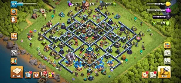 TH13 MAX ⚡ XP 197 ⚡ HEROES 75-75-43-50-25 ⚡ 1872 WAR STARS ⚡ GOOD EQUIPMENTS ⚡ NAME CHANGE FREE ⚡ LINK TO BUYER EMAIL