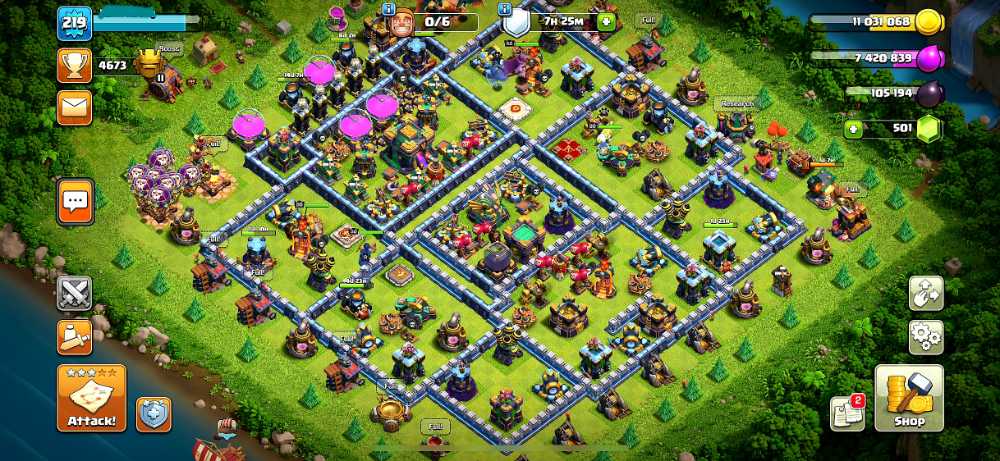 219 XP | Unlinked TH14.Will link to Your email | Max Hero | Max Builder base | PET : 8.7.3.8 | Base.troops Near Max | ios & android