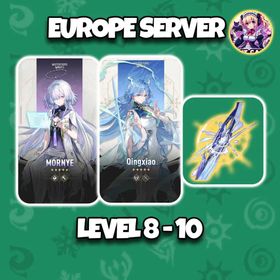 [Europe] Mornye + Signature Weapon + Qingxiao | Level 8-10 | Login by Microsoft Email | Starter Account