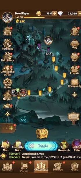 🌟Sale🌟53 LVL🌟CHAPTER 8-36🌟38M GOLD🌟21,000 DIAMONDS🌟550 WRAPS🌟, 53 level, 8 stage