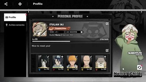 Nuverse SEA |Lv 55|7 SSR 3 Sign (Ichigo DZ B1,Byakuya,Yoruichi,Komamura,Madarame,Tosen,Mayuri,Etc)|Log Facebook|Check SS BSR213B