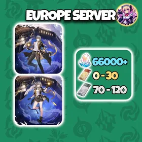 [Europe] 66000 Astrite + 70-120 Lustrous Tide + 0-30 Radiant Tide | UL45+ | Microsoft Email | Reroll Account