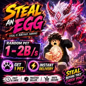 Random pet 10B/s+ | 🌈 Steal an Egg (SAG) 🐣 | ⚡️ Instan Delivery ⚡️