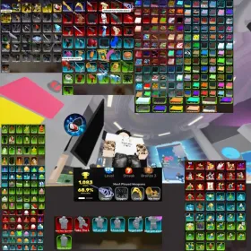 Rivals x Pet Simulator - 43 SKIN + 2 KEY lvl 178 68.9% WR 1 PASSES | Petsim - 13 HUGE PET 10.8M DIAMOND + 2 PASSES + 195 ROBUX LEFT NO BONAFIDE HAT SUPER SAFE