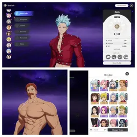 Asia LV2| Ban, Escanor, Meliodas, Diane, Jericho, Mannie, Guila P1 | 1 Selector | Starter Account | Tutorial Only |tera