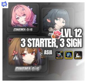 [ASIA] MMC | LVL 12 | SIGN RATE ON | YE SHUNGUANG SIGN + JANE DOE SIGN + REMIELLE + ZHAO + S11 + SIGN ZHU YUAN  | LOG HOYO ONLY | STARTER ACCOUNT | READ DESCRIPTION [#120h]