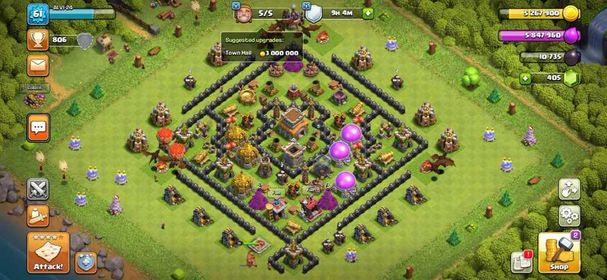 Th8 A To Z Max⭐⭐Bk-10⭐⭐[5 Builder]⭐⭐400+Gems⭐⭐Name Change Free⭐⭐4000+ Raid Token⭐⭐Lots Of Magic Items⭐⭐Instant Delivery