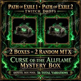 🔥 Path of Exile POE Twitch Drops | Curse of the Allflame Mystery Box x10 | CotA Mystery Box | 5 Twitch Accounts • 2 Box Each | 10 random MTX rewards