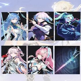 Asia lv 4-10| Qingxiao + Lucy + Rebecca + Denia + Aemeath + Aemeath Weapon | Random 4 stars |The novice pool is not used