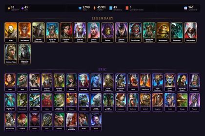 [STARTER]Onryo+Glorious Pallas+Artak+Wukong+Rathalos+Scyl+Adelyn+Visix+Loki+Skeletor+Alice+Leminisi+Michelangelo+43Epics