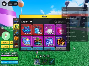 ID 542:Level 2800+God+CDK+SG Kitsune Spirit Inven|Unverified Account|Auto Delivery|Blox Fruits