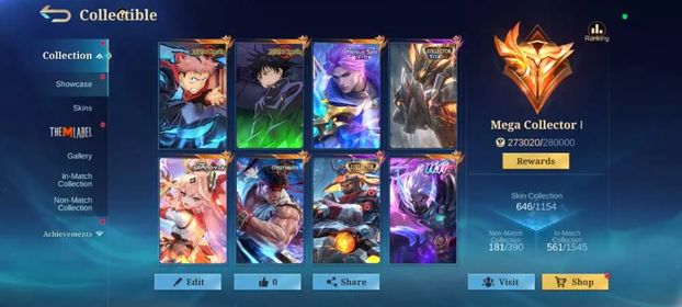 [CHANGEABLE EMAIL] 3 LEGEND | 6 COLLECTORS | 5 ASPIRANTS | 2 JUJUTSU | MEGA COLLECTORS I
