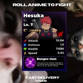 [ Roll Anime To Fight ] Level 7 Chimera Viking Hesuka  | Fast Delivery | RATF |