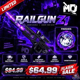 MURDER DUELS | RAILGUN Z1 | ONLY 1,500 EXIST | BLACK HOLE FINISHER | UNOBTAINABLE