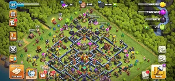 TH16 MAX➤BEST DEAL➤HERO-77-82-51-52-30-1➤NICE BASE AND DEFENCE ➤FULL ACCESS