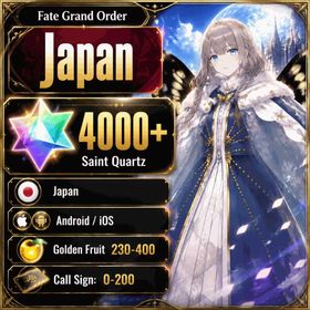 Japan | 4000+ Saint Quartz, Golden Fruit 230-400, Call Sign 0-200, Optional five stars not used | Fast Delivery