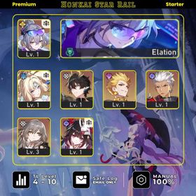 [ASIA] TL 4 | Silverwolf Lv.999  + LC Sign + Pearl + Gilgamesh + Sparkle + Archer + DanPT | All Unset | No Cheat | Fast Delivery | PeaSw@2