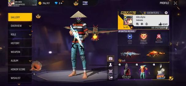 F583✨LV 65✨1 EVO✨448 COSTUME✨231 BUNDLE✨464 WEAPON✨XM8 DESTINY GUARDIAN LV.5✨AWM IRON ETHERHORN✨MP5 CROWNED GLORY✨MP5 META LAVA✨LOGIN GOOGLE✨SAFE ACCOUNT