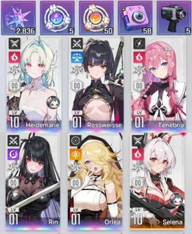 Global Lv10⭐️Starter 5SSR Rossweisse + Heidemarie + Tenebria + Rin + Orlea + x3 Selector Combatant #CZ53