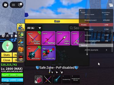ID 515:LV 2800+CDK+SG RACE GHOUL V4 FULL GEAR + SANGUINE ART |Unverified Account|Auto Delivery|Blox Fruits