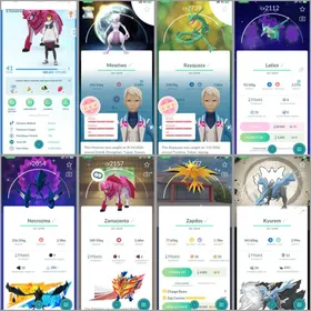 LVL 41👑Hundo BG Mewtwo & Rayquaza👑4 Shiny Legend (Necrozma/Zamazenta)👑Shiny Shadow Latios🌸BG Kyurem/Necrozma🧬Mega Mewtwo Y💯4 Hundo✨7 Shiny✨36 Legendary