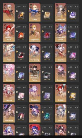 Asia Endgame 30x15 | Himeko Nova SW999-E2 Yao guang Pearl Castorice Cyrene Sparkxie Evernight Hyacine Saber Archer Gilgamesh