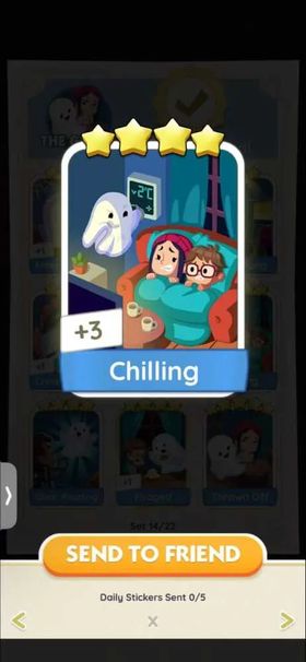 Monopoly GO 4 Star - [Set14-6 Chilling]