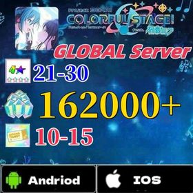 GLOBAL Server] 162000+ Crystal]+Random 18-30 four-star+3-star Character Scroll: 10+|Beginner account - Completed tutorial only|Fast and safe delivery|Project Sekai