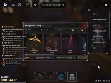 ID 399:LV 50 80K Coin  Arcane Pickaxe - Race Angel |Unverified Account|Auto Delivery|The Forge