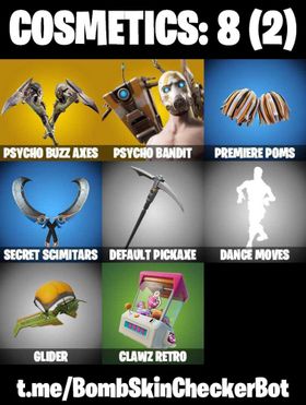 1 Skins | Psycho Bandit | 0 VBucks | Full Access